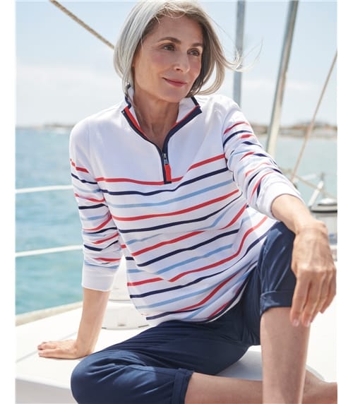 Organic Cotton Half Zip Sweatshirt