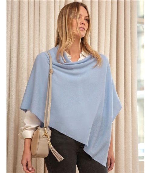 Organic Cashmere Gassato Poncho