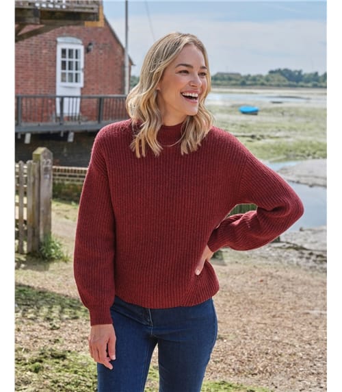 Rolled Edge Ribbed Jumper