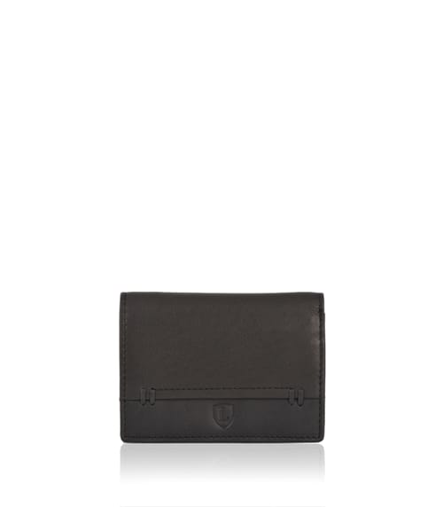 Stitch Leather Tri-Fold Wallet