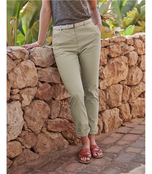 Washed Cotton Chino Trouser