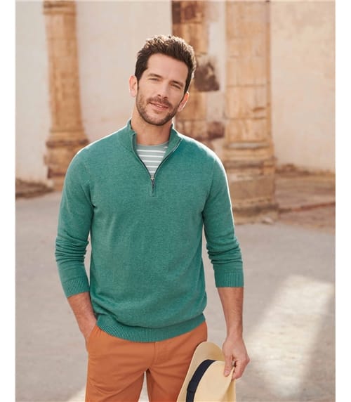 Cashmere & Cotton Blend Knitwear | Mens Collection | WoolOvers US