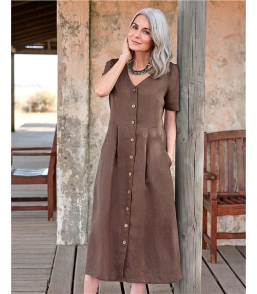 Linen Dress Organic Cotton Dress Natural Fabric Organic Cotton Clothing -   Canada