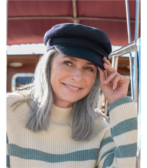 Womens Wool Baker Boy Hat