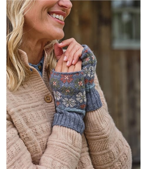 Floral Fairisle Wristwarmer