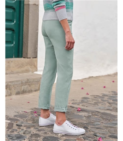 Pantalon chino - Femme - Coton mélangé