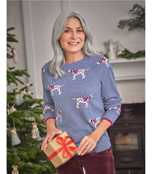 Pullover mit Dalmatiner-Motiven