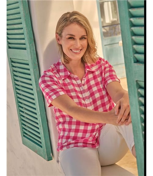 Short Sleeve Checked Shirt