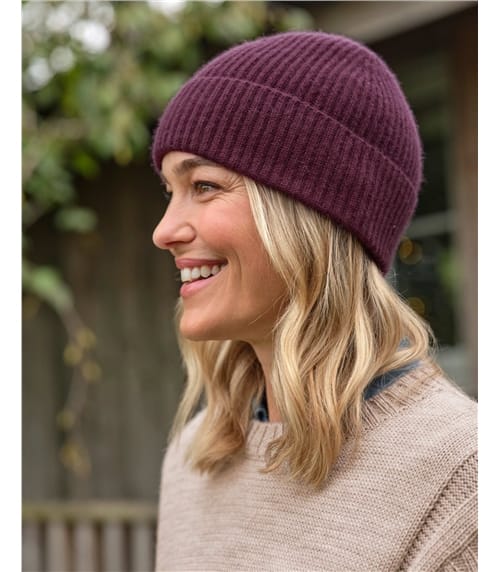 Ribbed Cashmere Hat