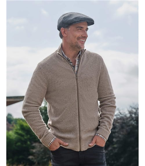 Cardigan Lincoln à fermeture éclair - Homme - Laine d’agneau certifiée 100% RWS