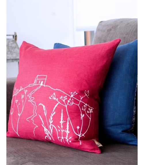 Rame Head Cushion Cover with Feather Pad