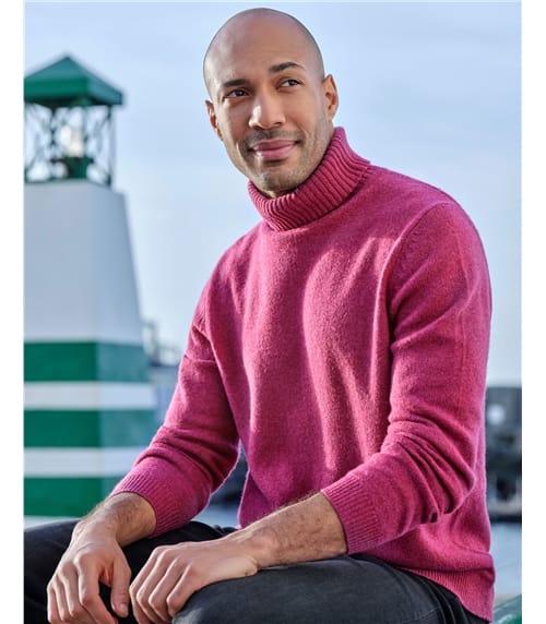 Mens wool polo neck sweaters sale