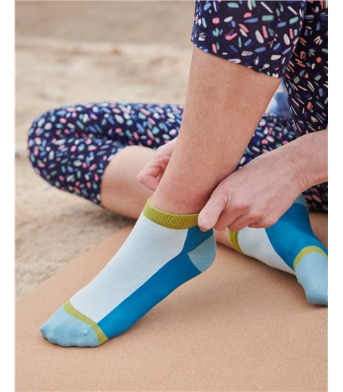 Color Block Trainer Socks