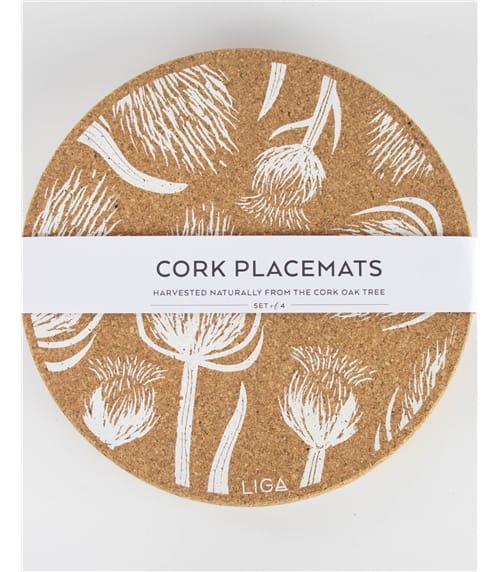 Cork Printed Placemat Set