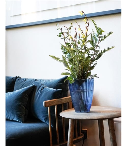 Ribbed Tall Vase