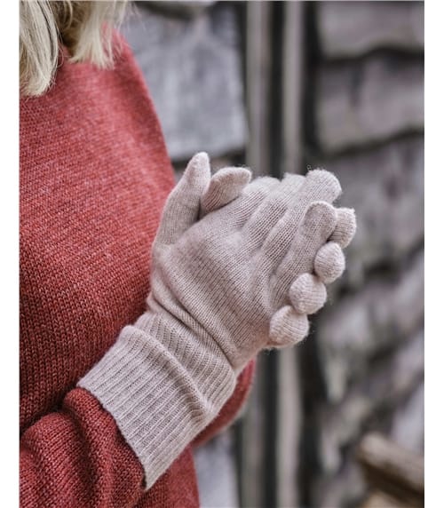 Cashmere Merino Ribbed Gloves