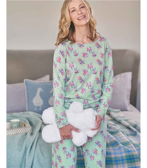 Pyjama-Oberteil aus Baumwoll-Jersey