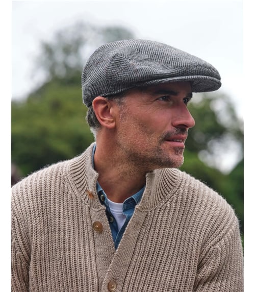 Mens Tweed Flat Cap