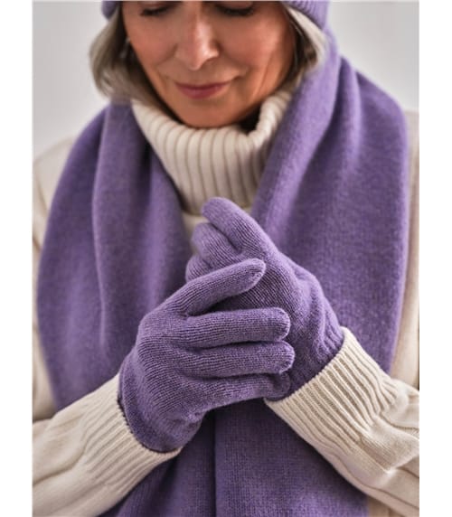 Handschuhe aus Lammwolle für Damen