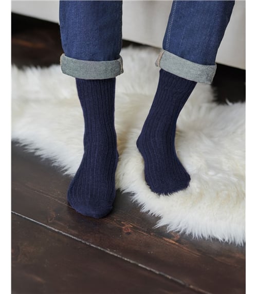 Mens Cashmere Merino Bed Sock