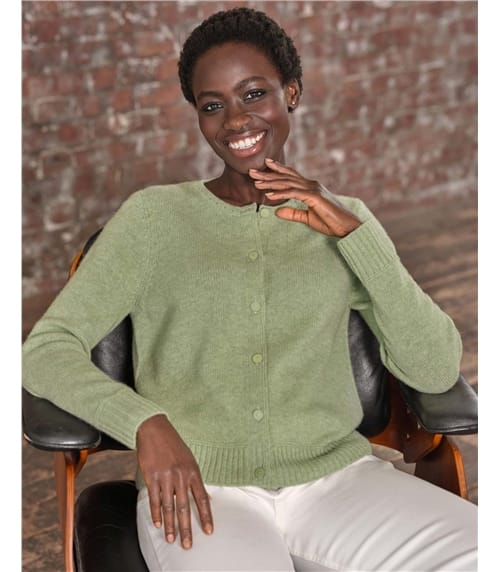 Lofty Cashmere Crew Cardigan
