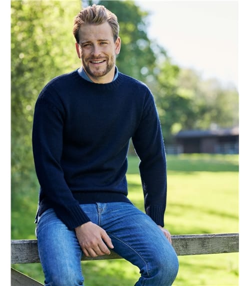 100% Pure Wool Knitted Guernsey Jumper