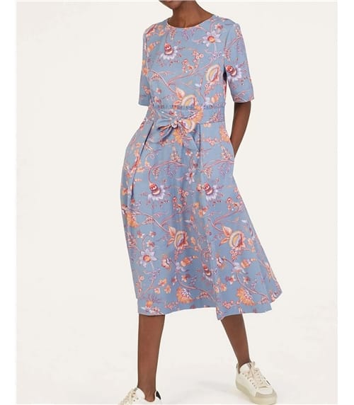 Meadow - Robe à taille nouée en tencel