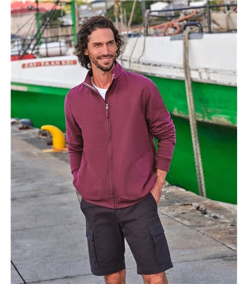 Cotton Full Zip Sweatshirt