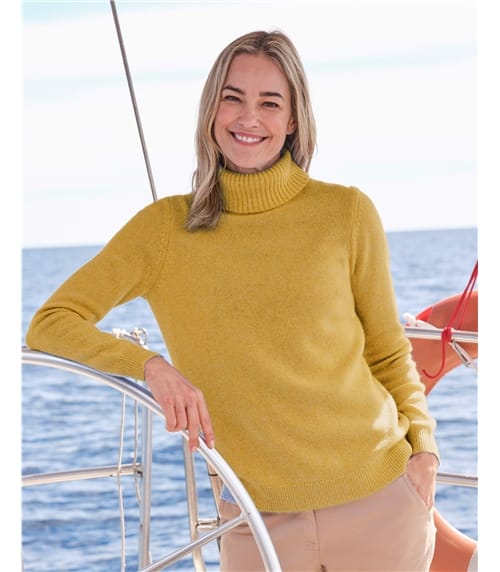 Womens Lambswool Polo