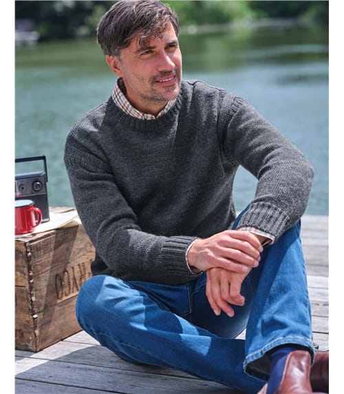 100% Pure Wool Knitted Guernsey Jumper