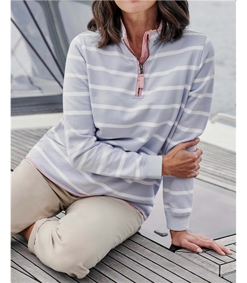 Organic Cotton Half Zip Sweatshirt