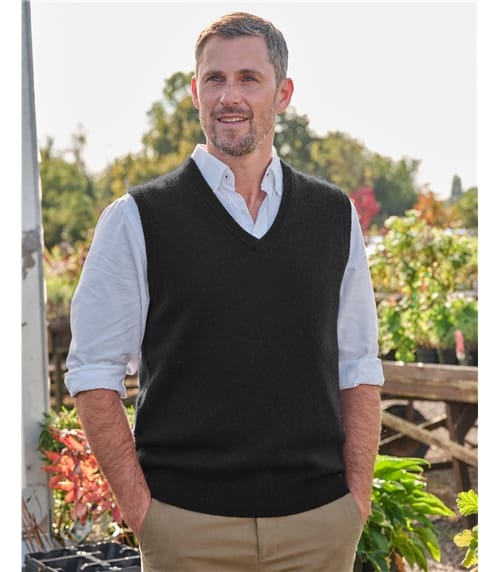 Mens Classic Lambswool Slipover