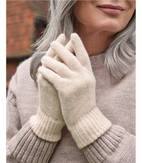 Handschuhe aus Lammwolle für Damen