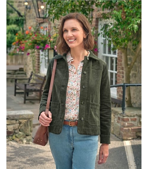 Veste légère en velours côtelé