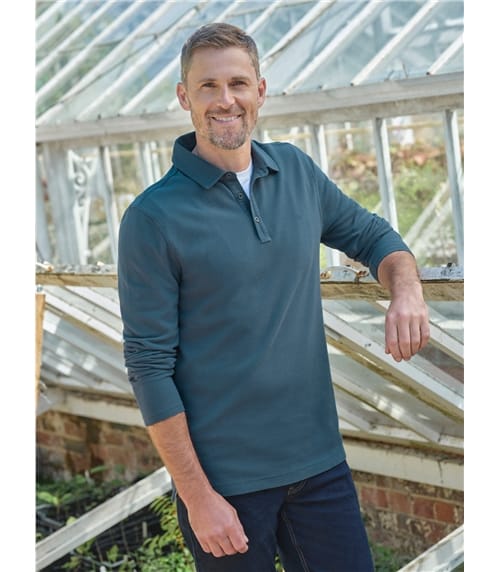 Classic Long Sleeve Polo Shirt