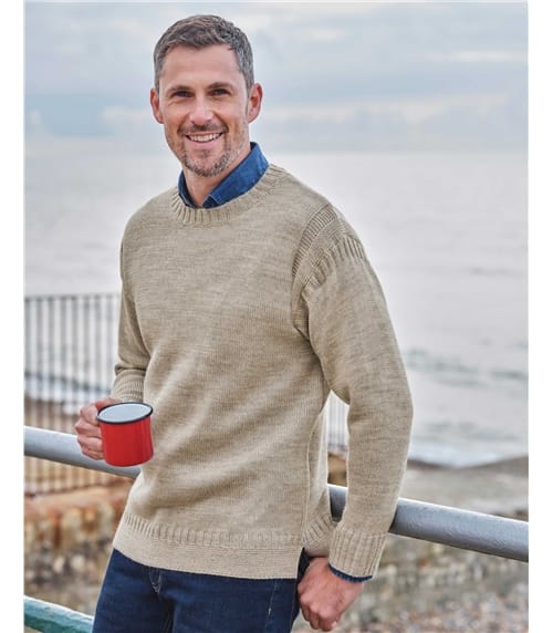 Guernsey-Pullover aus reiner Wolle