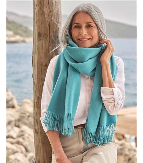 Écharpe à franges - Femme - Pure Laine