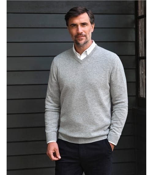 Pure Cashmere V Neck Jumper