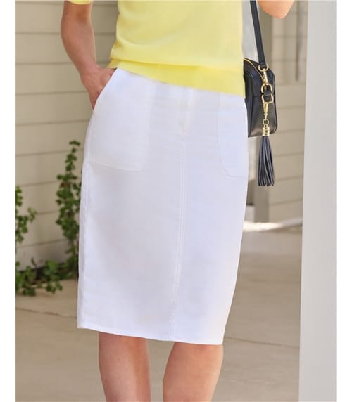 Chino Pencil Skirt