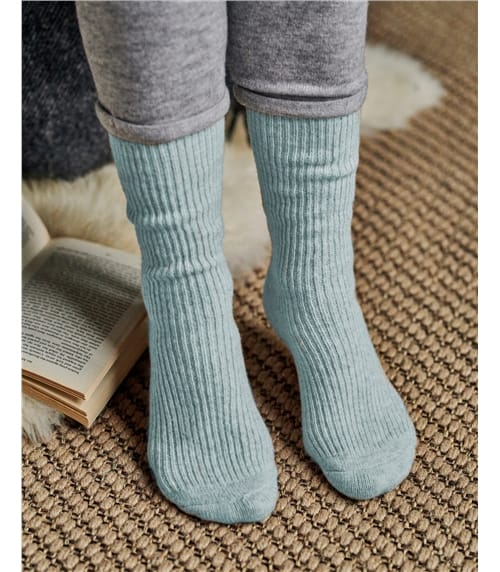 Womens Cashmere Merino Bed Socks