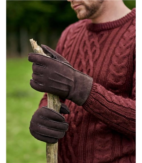 Мужские перчатки из овчины