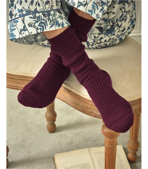 Socken aus Merinowolle und Kaschmir für Damen