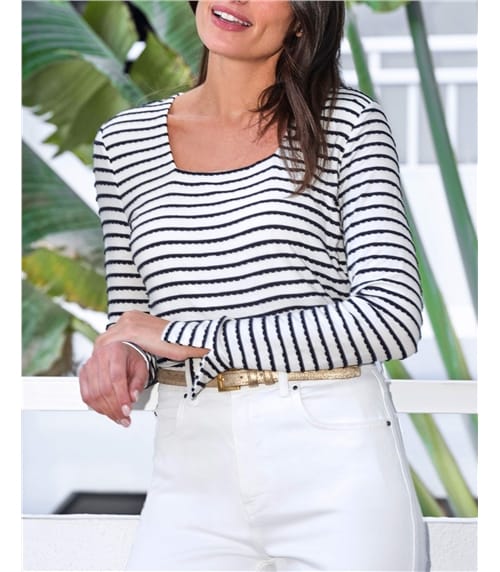 Stripe Jersey Top