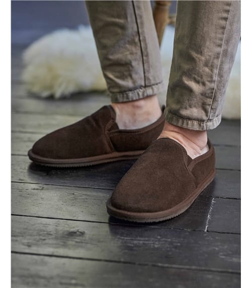 Mens Shoes Slip-on shoes Slippers Portolano Cashmere Slipper in Black for Men 