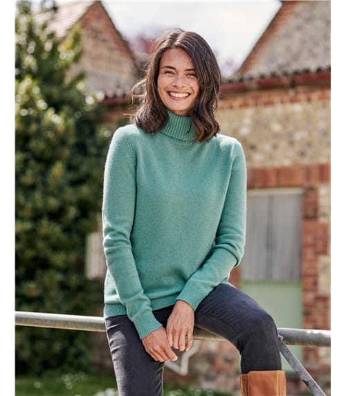 Womens Lambswool Polo