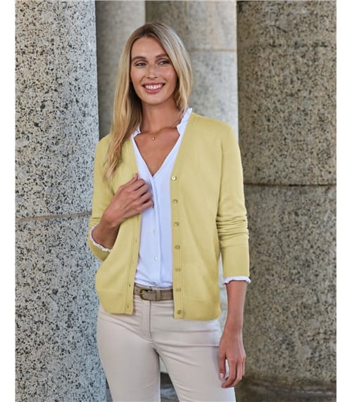 Cashmere V Neck Cardigan