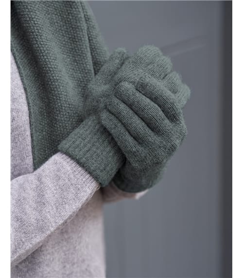 Mens Essential Pure Lambswool Gloves