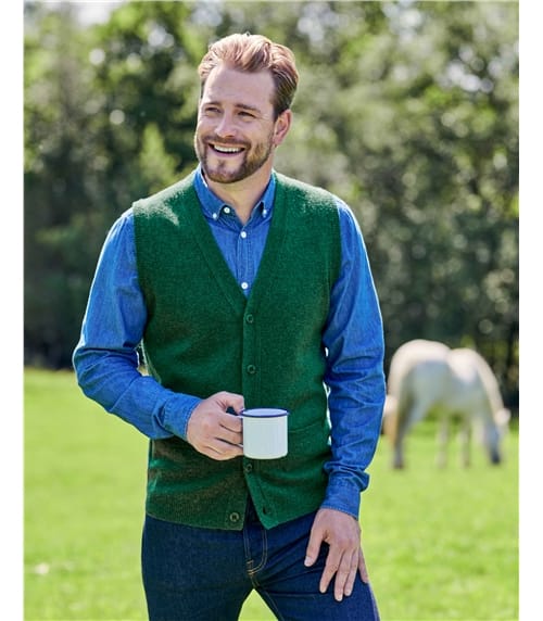 Sleeveless Cardigan | Tank Tops | Mens 