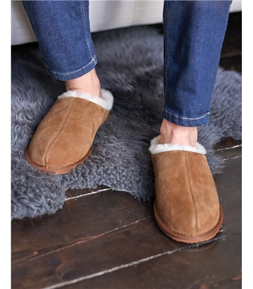 Suede & Sheepskin Mule