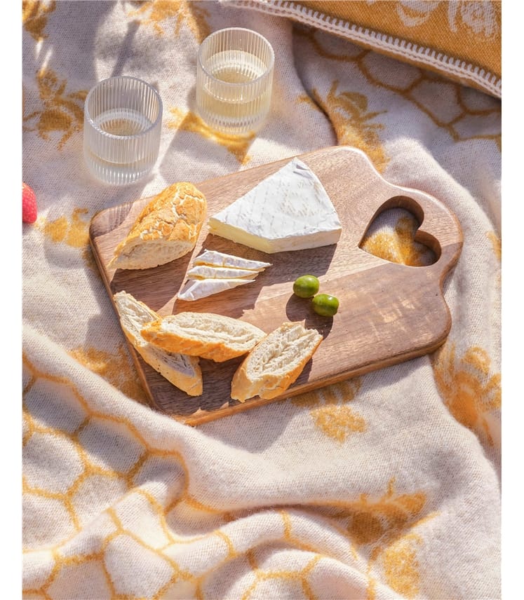 Wooden Heart Chopping Board